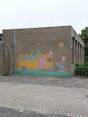 Child and Bus Mural