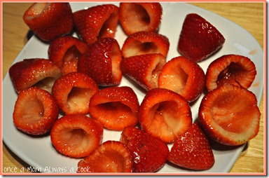 Cored Strawberries