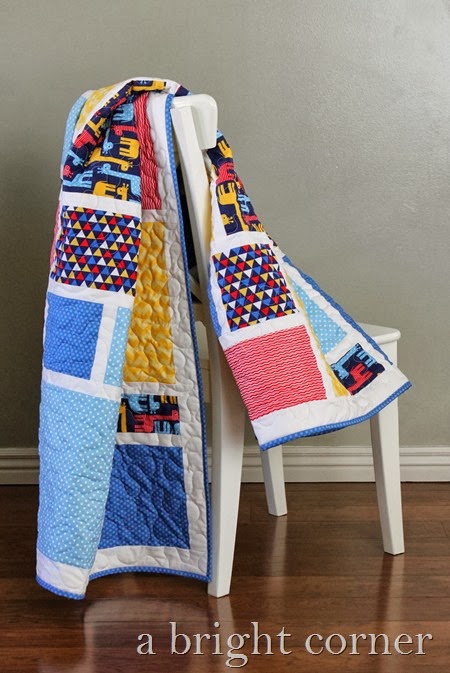Jack's Blocks quilt from A Bright Corner (pattern available!)