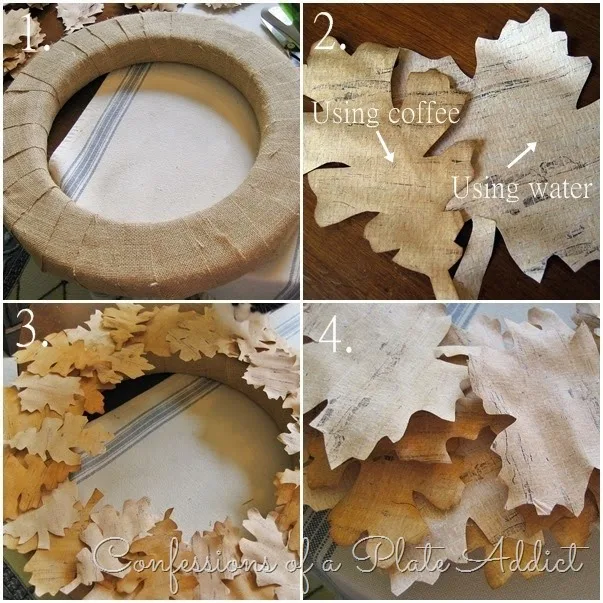 CONFESSIONS OF A PLATE ADDICT Country Living Inspired Faux Birch Bark Wreath tutorial