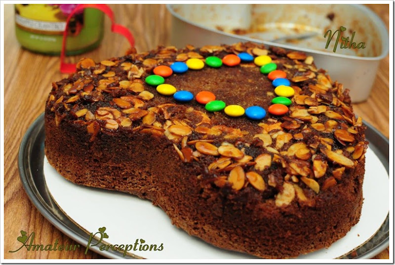 Chocolate Almond Upside Down Cake 7