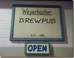 weyerbacher brewpub sign