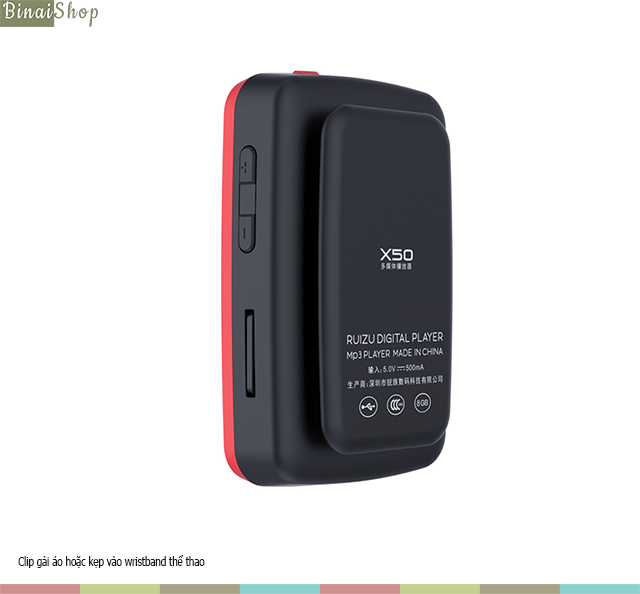 Máy nghe nhạc bluetooth thể thao Ruizu X50
