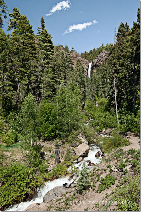 Waterfall in Rocky mountains - photo by Adrienne Zwart