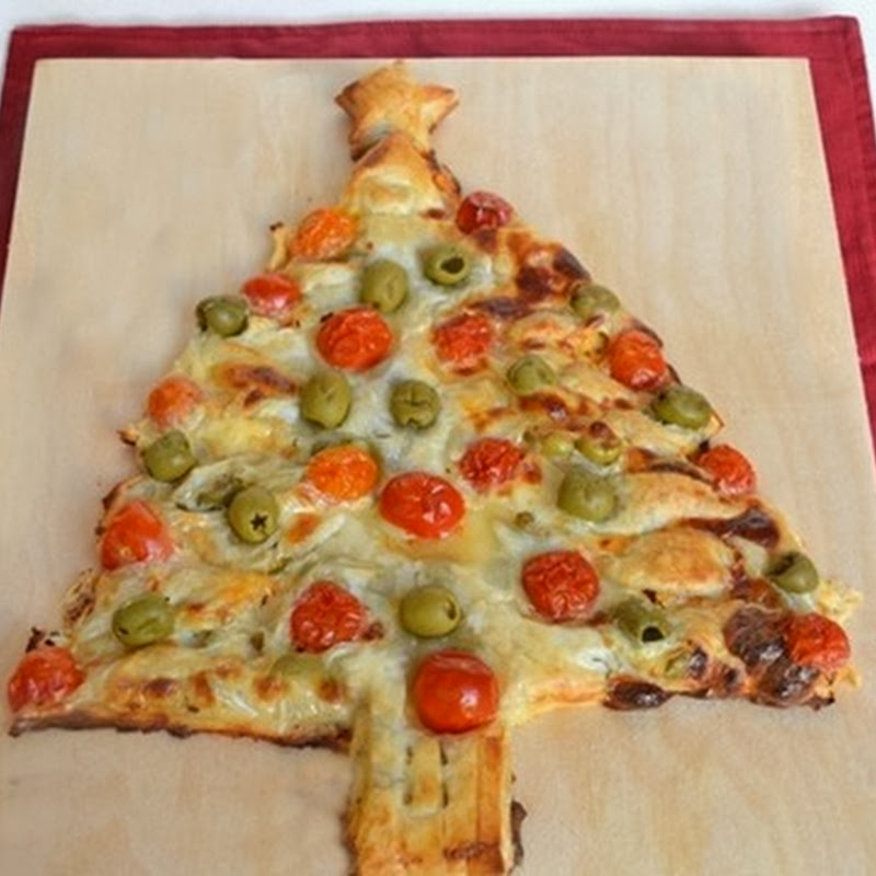Χριστουγεννιάτικο δέντρο πίτσα