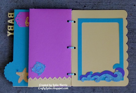 Artbooking baby mini-album from CTMH by Lalia Harris