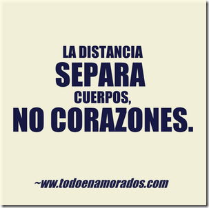 La distancia separa cuerpos La distancia separa cuerpos