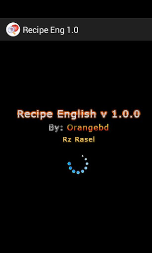 Recipe English v 1.0.0