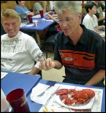 02b2b - Eating Lobster for Syl's Birthday