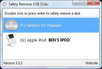 Safely Remove USB with Easy USB Disk Ejector
