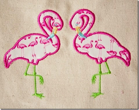 Flamingos Applique4