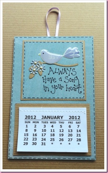 Always have a song in your heart calendar