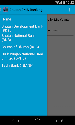 Bhutan SMS Banking