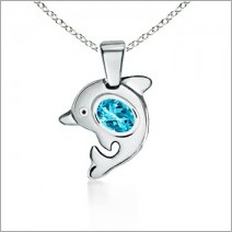 Oval-Aquamarine-Dolphin-Pendant