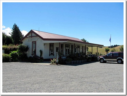 The old Domett railway station. Now a roadside cafe.