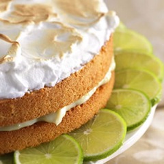 Key Lime Meringue Cake