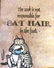 ATC Kliban cat.cook is not responsible