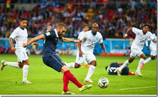 Francia gana 3-0 a Honduras con doblete de Benzema #Brasil2014