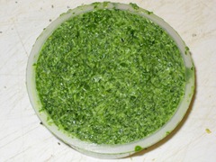 finished watercress butter