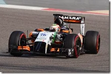 Perez nei test in Bahrain 2014