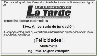 Felicitación Rafael