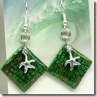 Crackle Earring with Starfish