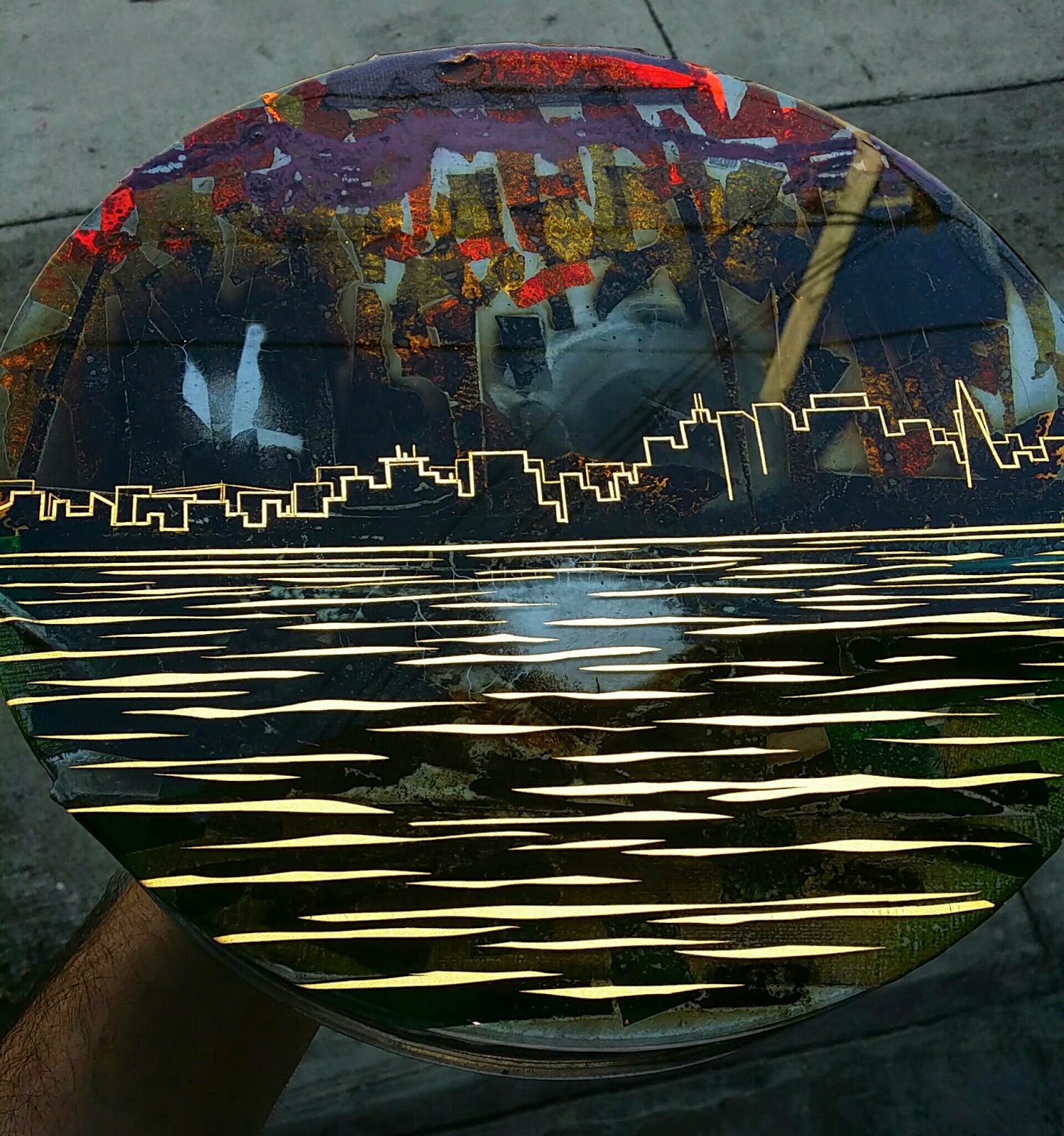 TAPED METAL CANVAS Toxic 415