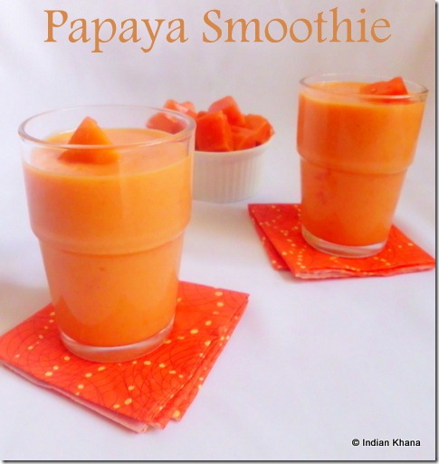 Easy papaya smoothie recipe