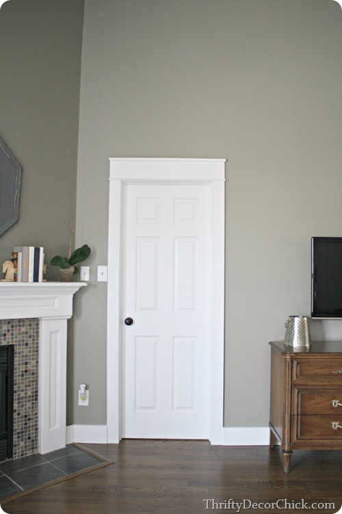 DIY chunky door trim