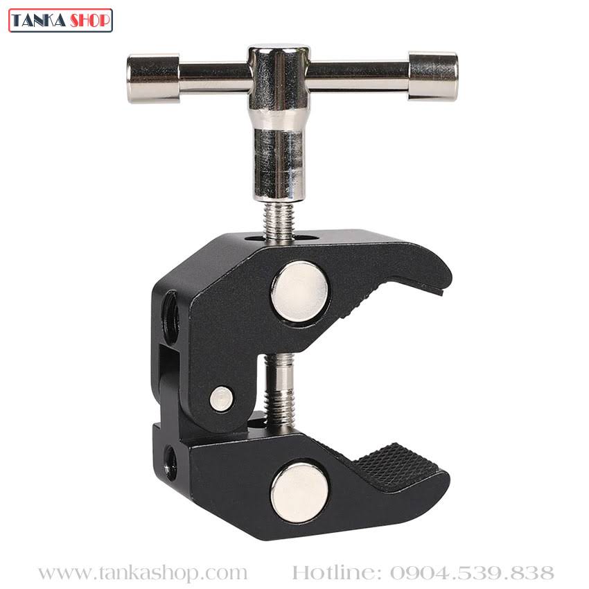 Kẹp càng cua gắn phụ kiện máy ảnh ốc 1/4 và 3/8 inch Kẹp càng cua gắn phụ kiện máy ảnh ốc 1/4 và 3/8 inch