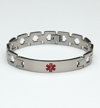 A194 Undercover Stainless Steel Medical ID Bracelet