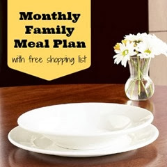 Free Monthly Family meal plan with grocery list Free Monthly Family meal plan with grocery list