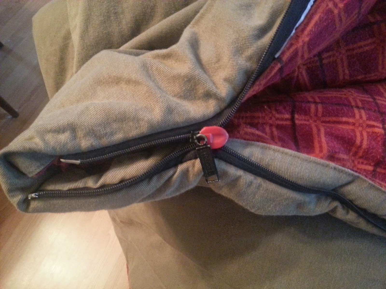 Blue Dog Acres Sleeping Bag Repair