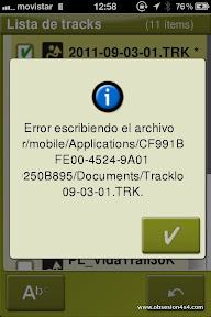 Error Twonav Iphone