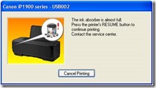 Cara Meresset Printer Canon iP1100, iP1200, iP1700, iP1800 dan iP1900