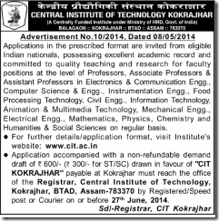 Assistant professor chemistry jobs in india 2014