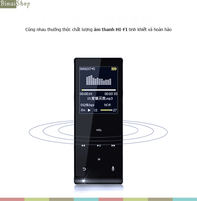 Máy nghe nhạc Bluetooth HI-FI Lossless Mahdi M290