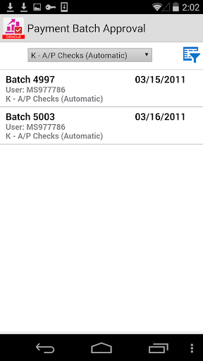 Payment Batch Approvals JDE E1