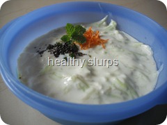 Cool curd and hot takda