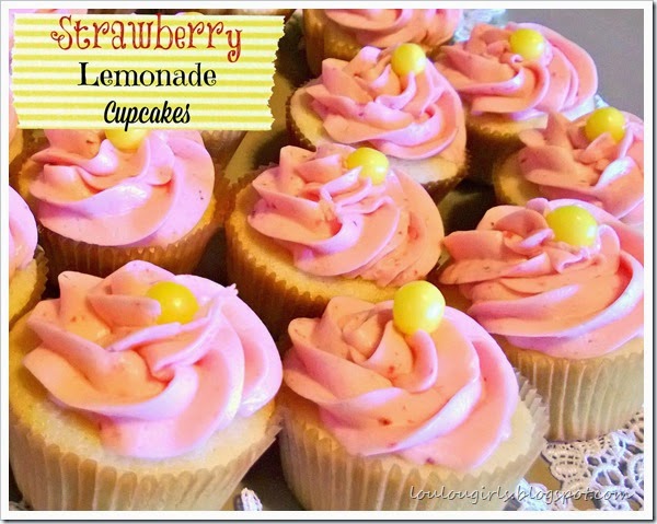 Homemade Strawberry Lemonade Cupcakes