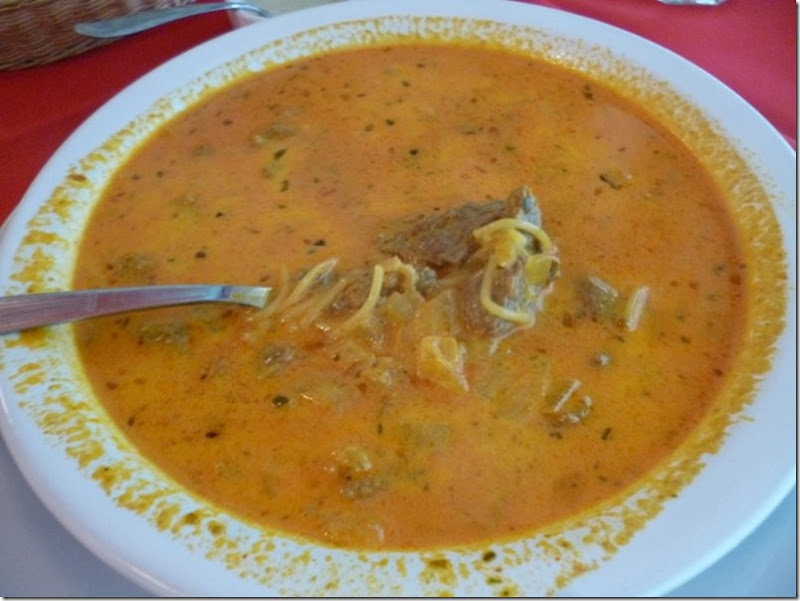 Sopa minuta at Chan Chan