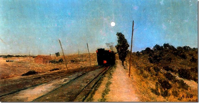 Aureliano de Beruete y Moret-Tren en la noche