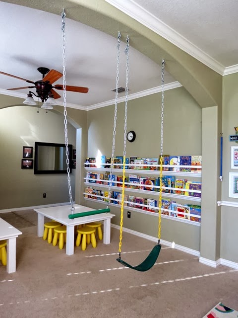 How to Hang Swings Indoors www.stylewithcents.blogspot.com