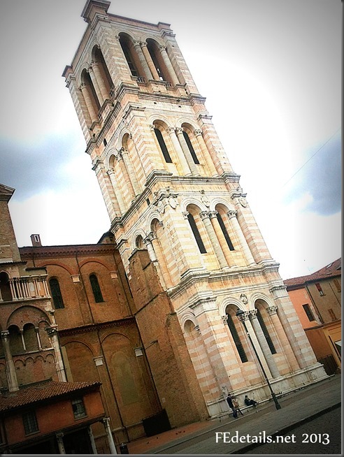 Campanile della Cattedrale di San Giorgio - Bell tower of the Cathedral of St. George, Ferrara, Italy, photo1