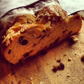 Day #160 of #project366 - starting our final day in Germany with a slice of delicious raisin loaf