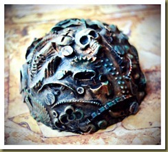 andy skinner art outcasts workshop steampunk paperweight