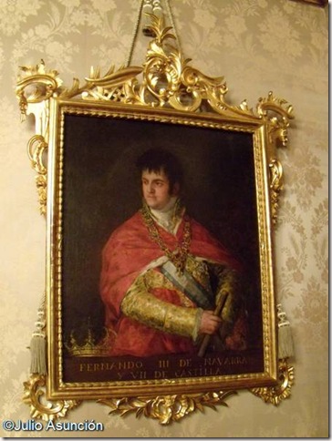 Retrato de Fernando VII - Goya - Palacio de Navarra