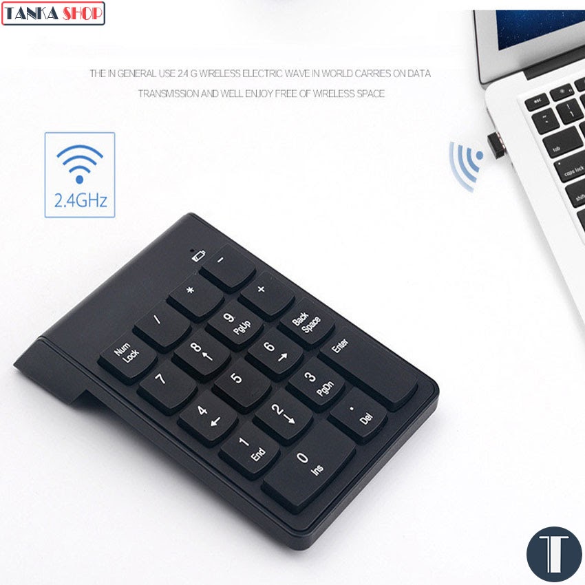 Bàn phím số không dây cho laptop Mini Number Keyboard Bàn phím số rời cho laptop