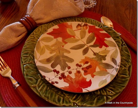 Fall Place Setting @ A Walk in the Countryside