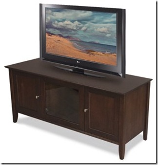 Isabelle Collection tv console in onyx finish
